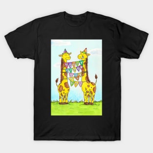 Giraffe Happy Birthday to You T-Shirt